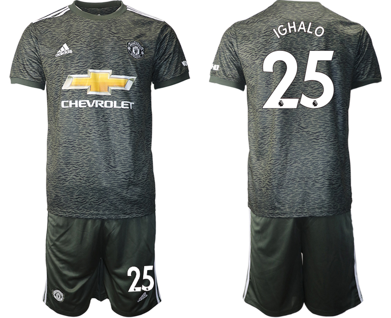 Men 2020-2021 club Manchester United away #25 black Soccer Jerseys